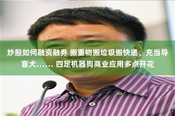 炒股如何融资融券 搬重物搬垃圾搬快递、充当导盲犬…… 四足机器狗商业应用多点开花