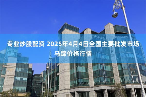 专业炒股配资 2025年4月4日全国主要批发市场马蹄价格行情